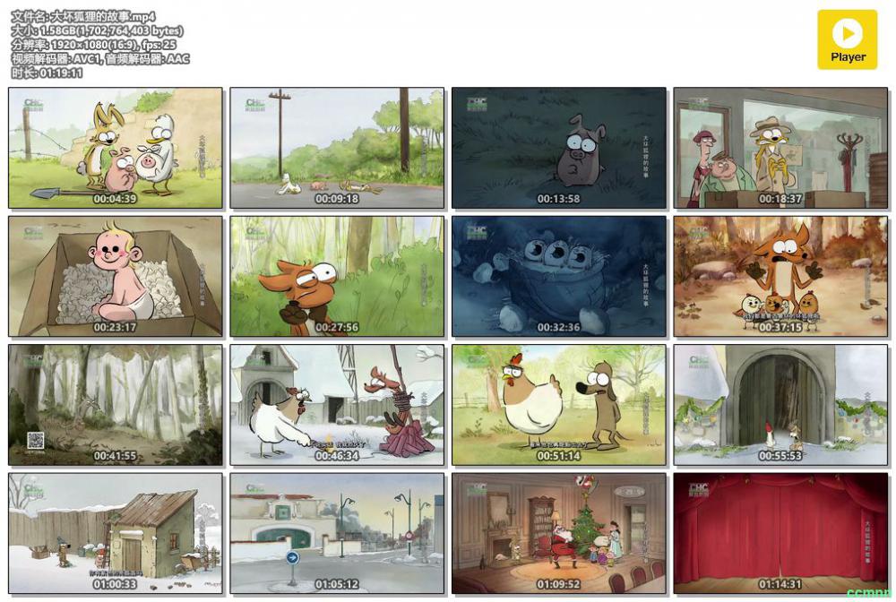 【大坏狐狸的故事   (2017) .1080p/mp4/1.58GB】CHC.RIP高清（国语字幕）七天撤档　…-百度网盘