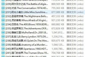 【电影】历届奥斯卡电影集250部【经典老片】[全中文字幕] 自1927年以来所有奥斯卡获奖影片全集 [内有目录]  217g-百度云